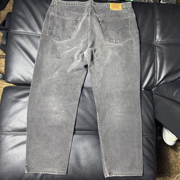 Levi's 550 Men's Straight Jeans Gray Denim Relaxed Fit 5-Pocket Design W44 L32 - Picture 2 of 16
